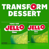 Lime Artificially Flavored Gelatin Dessert Mix, Family Size, 6 Oz Box