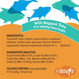 Lickable Grain Free Cat Treats Made with Real Tuna and Intended as a Complement to Your Senior Cat'S Complete and Balanced Diet - (Pack of 8) 1.2 Oz. Tubs