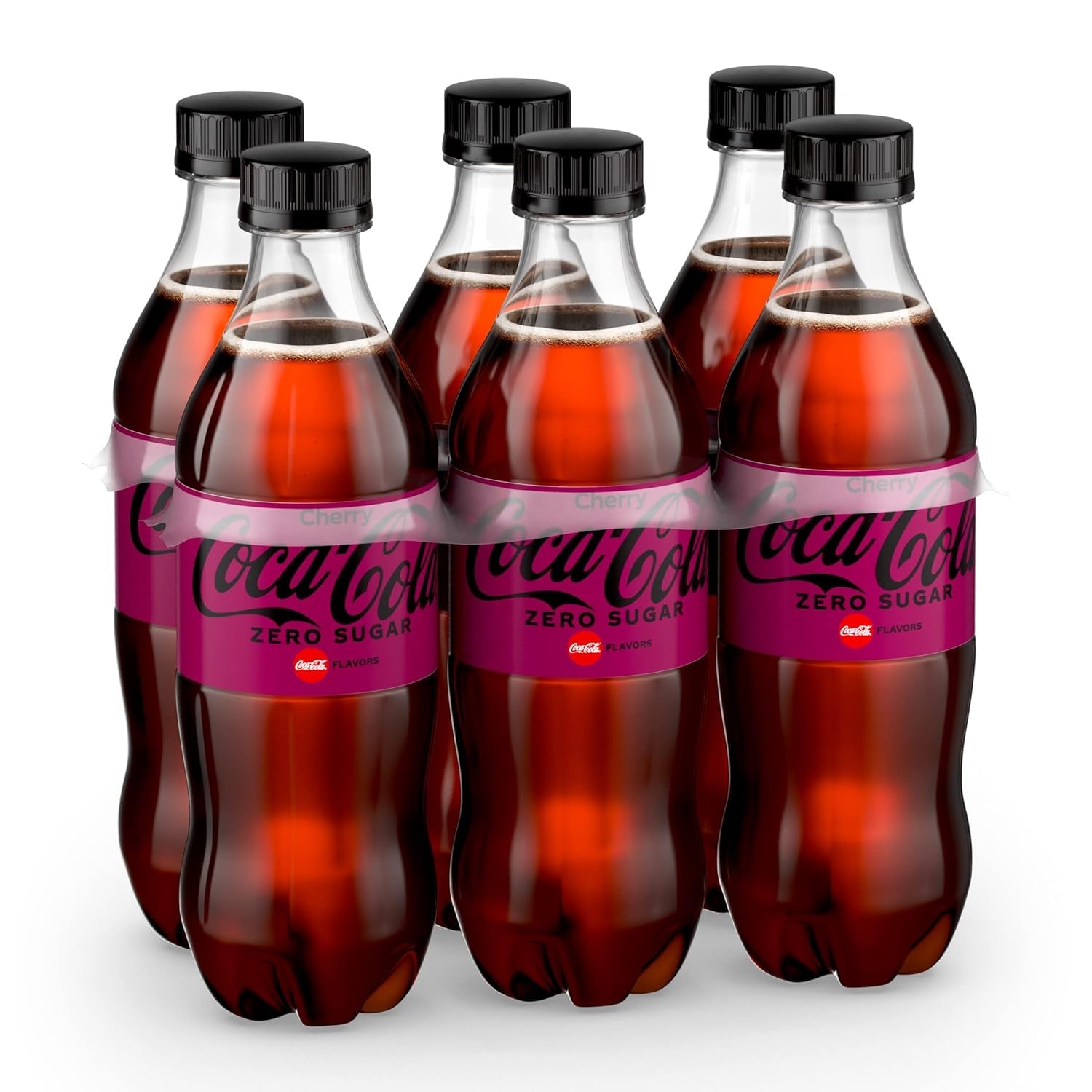 Sugar Cherry Diet Soda Soft Drink, 16.9 Fl Oz, 6 Pack