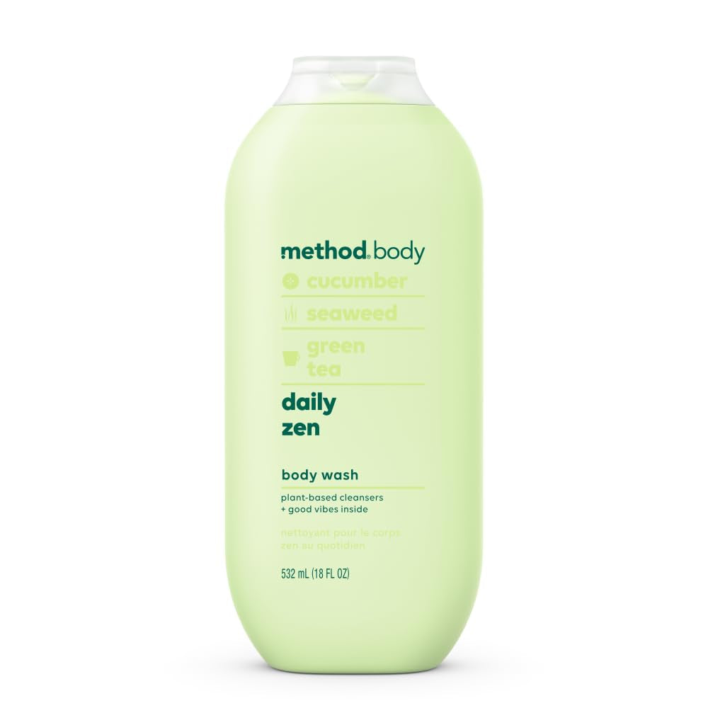 Body Wash, Daily Zen, Paraben and Phthalate Free, 18 Oz (Pack of 1), Detoxifying