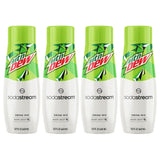 '- Mountain Dew Soda Drink Mix | for Soda Makers; Turns 9.5 Gallons of Fizzy Water into Delicious Mountain Dew | 52Mg Caffeine per 12Oz | Makes 96 Servings | 14.9 Fl Oz, Pack of 4