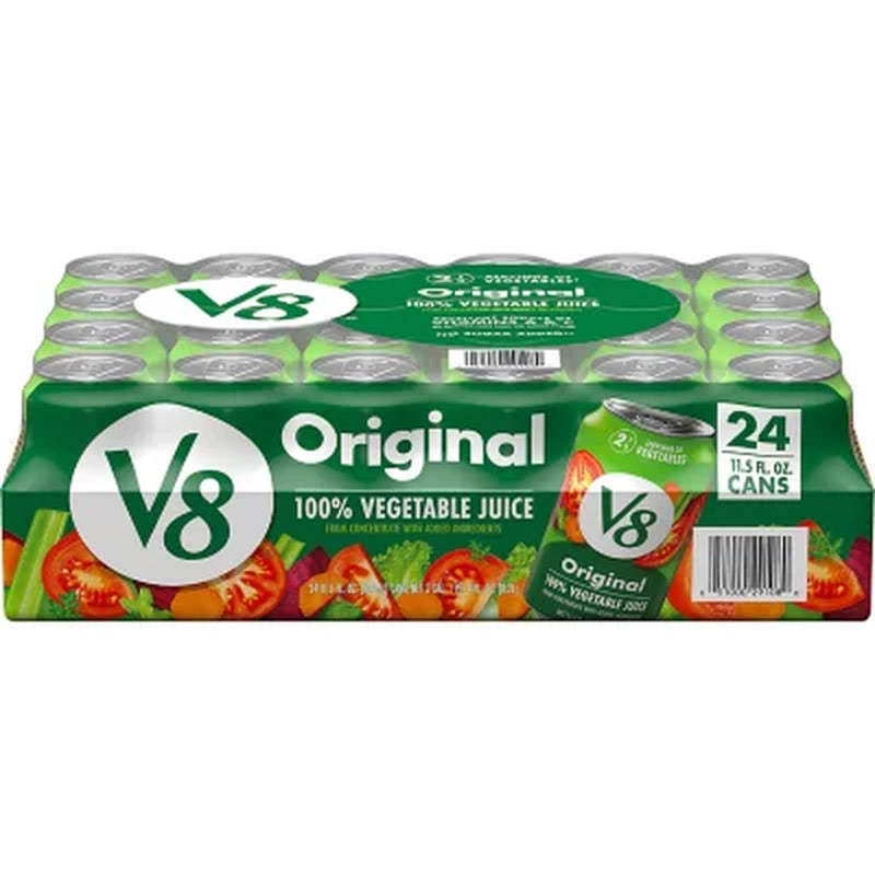 V8 Original 100% Vegetable Juice 11.5 Oz, 24 Pk.