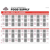 Augason Farms Emergency Food Supply Pail with Water Filtration Bottle 1 Person, 30 Days