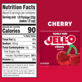 Cherry Artificially Flavored Gelatin Dessert Mix, Family Size, 6 Oz Box