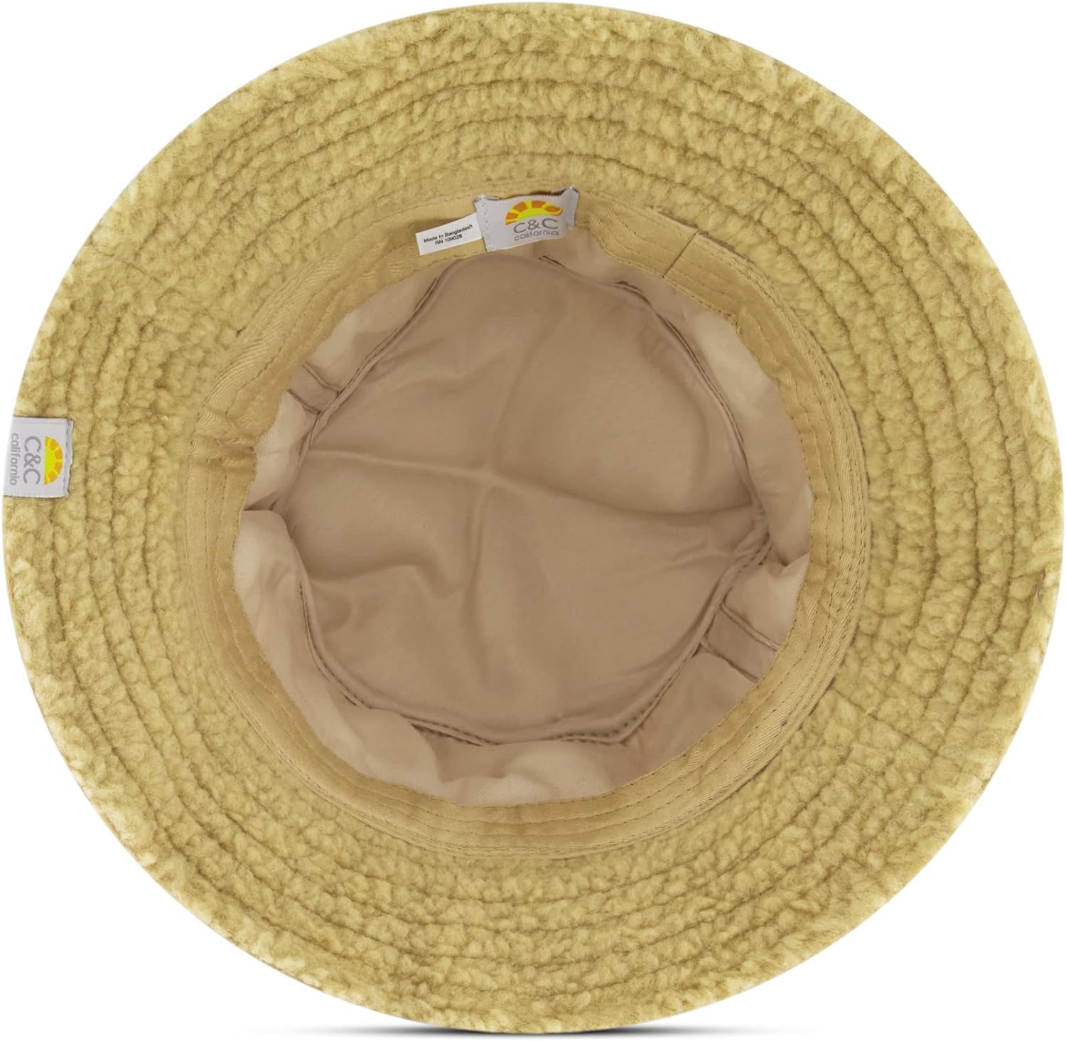 Women's Bucket Hat,, Faux Sherpa Packable Travel, Wide Brim Summer Hat