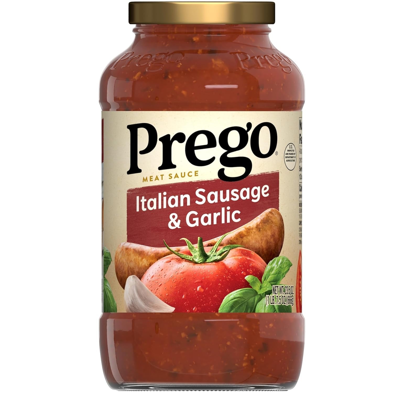 Italian Sausage and Garlic Meat Sauce, 23.5 Oz Jar