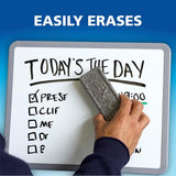 Dry Erase Markers, Low Odor Ink, Black, Fine Tip, 12 Count - Easily Erases, Vibrant Ink, Ideal for Classroom, Back to School Supplies, Teachers, Office, Whiteboard & Home