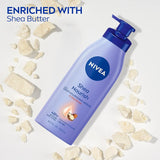 Shea Nourish Body Lotion for Dry Skin with Hyaluronic Acid, Shea Butter and Deep Nourishing Serum, 48-Hour Body Moisturizer, 16.9 Fl Oz Pump Bottle