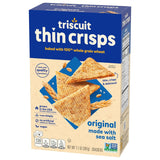 Thin Crisps Original Whole Grain Wheat Crackers, Vegan Snacks, Snack Crackers, 7.1 Oz