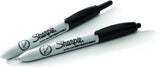 Retractable Permanent Markers, Ultra Fine Point, Black, 2 Count