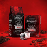 Dark & Bold Intense Blend, Dark Roast Ground Coffee, 12 Ounce Bag (Pack of 1)