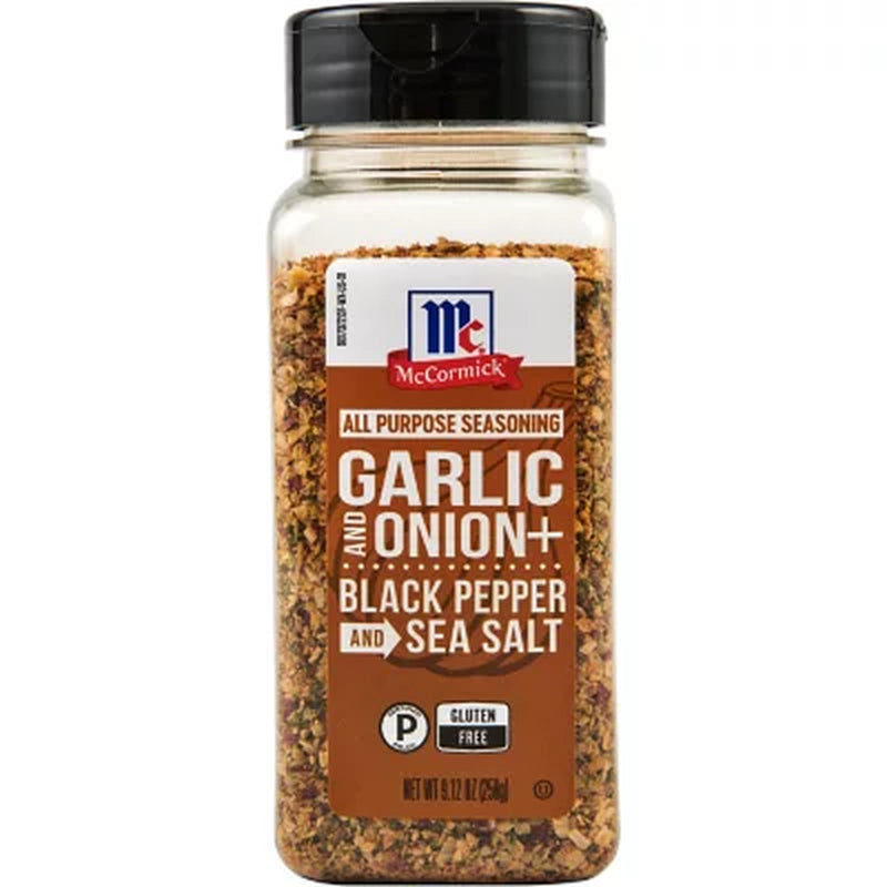 Mccormick All Purpose Garlic Onion Black Pepper Sea Salt, 9.12 Oz.