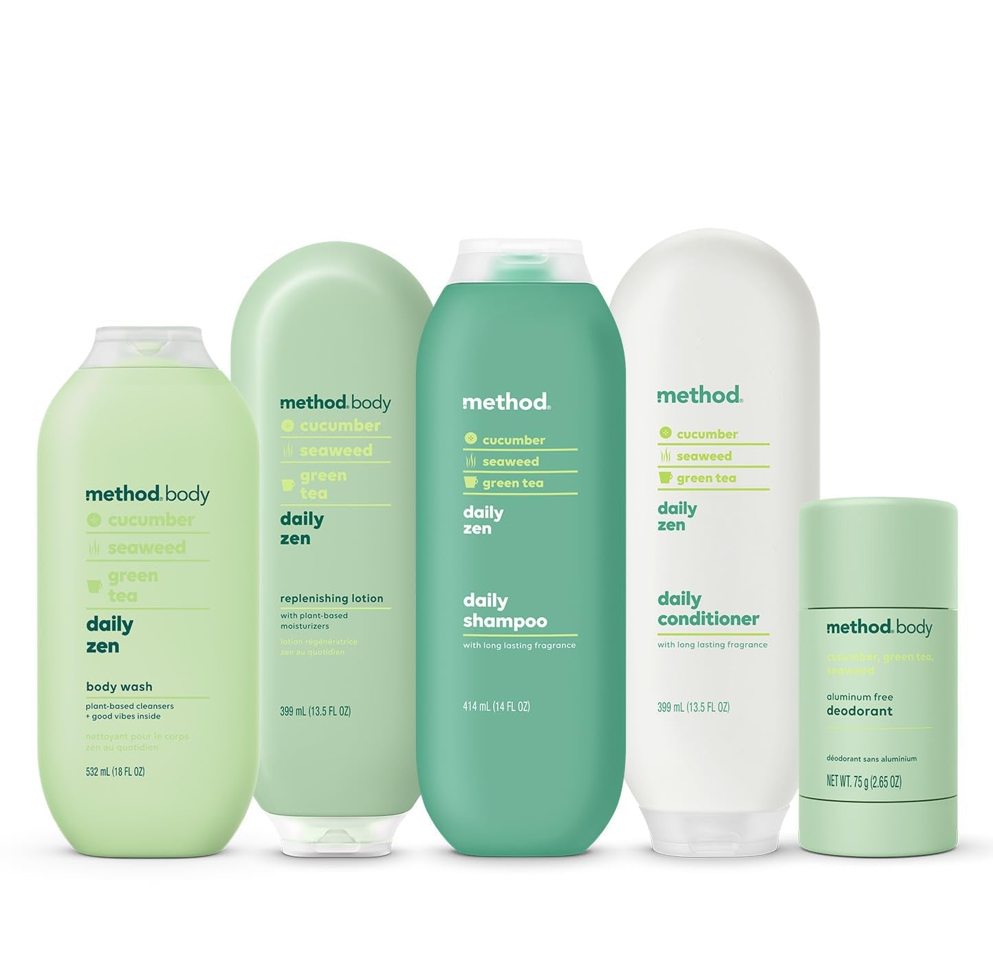 Body Wash, Daily Zen, Paraben and Phthalate Free, 18 Oz (Pack of 1), Detoxifying