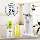'- Mountain Dew Soda Drink Mix | for Soda Makers; Turns 9.5 Gallons of Fizzy Water into Delicious Mountain Dew | 52Mg Caffeine per 12Oz | Makes 96 Servings | 14.9 Fl Oz, Pack of 4