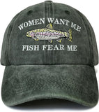 Embroidered Baseball Fishing Hats for Men Women
