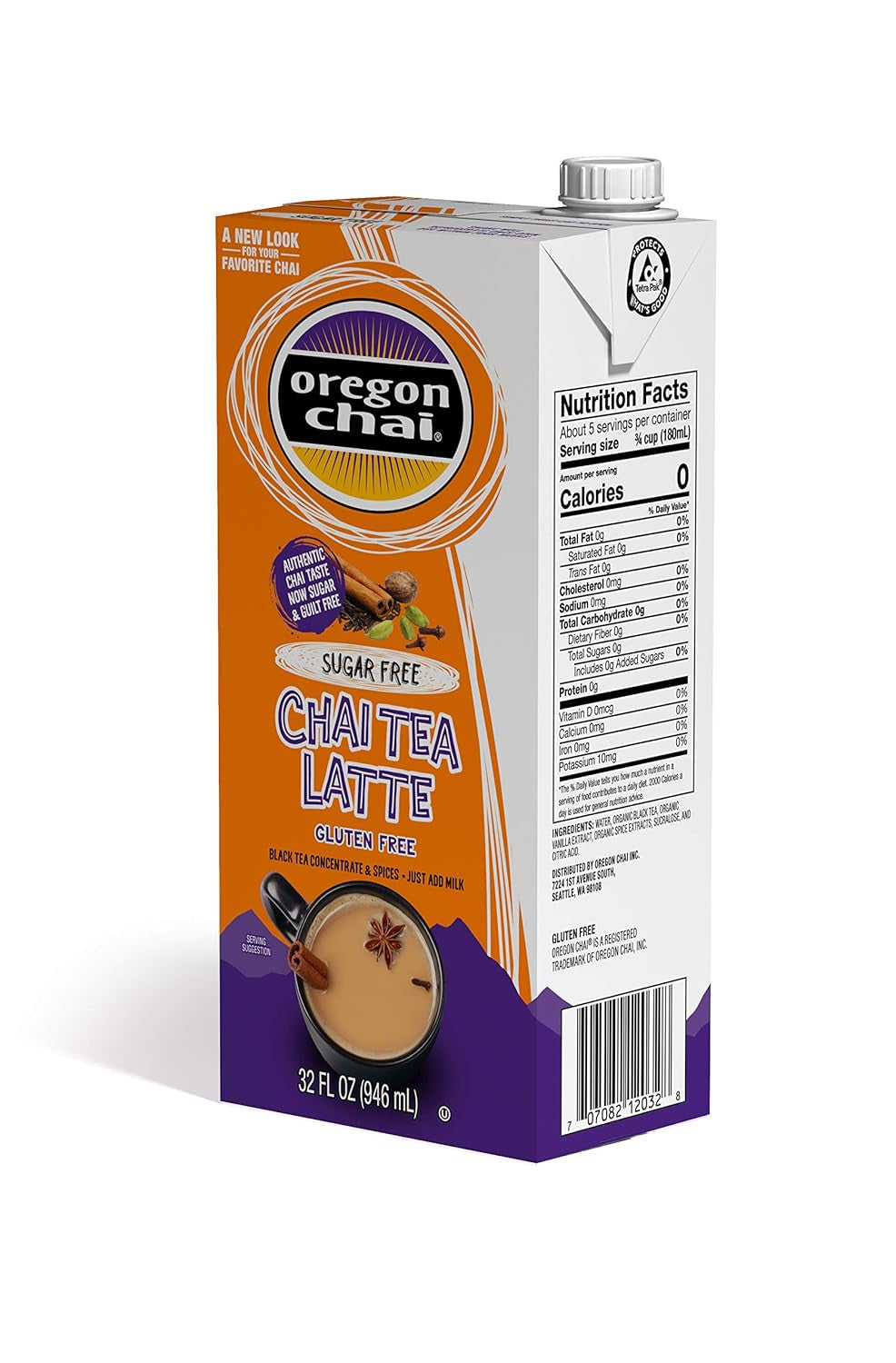 Sugar Free Chai Concentrate, 32 Fluid Ounce (Pack of 1)