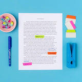 Multiuse Ultra Tabs, 2" X 1.5", 2-Side Writable, Neon Pink/Green/Orange, 24 Repositionable Tabs (74753)