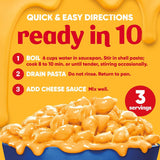 Shells & Cheese Original Shell Pasta & Cheese Sauce, 3 Ct Pack, 12 Oz Boxes
