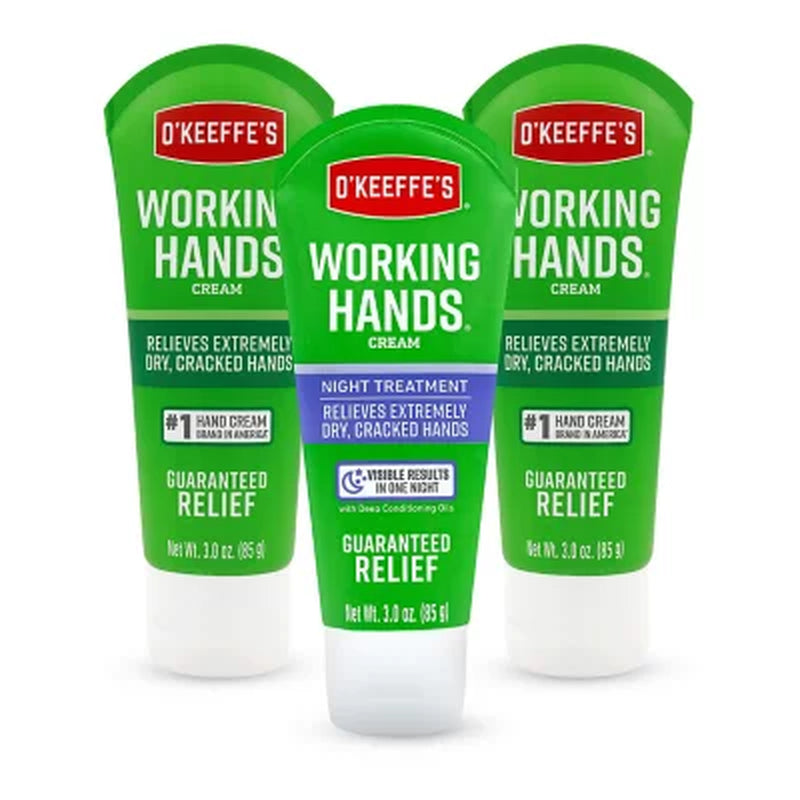 O'Keeffe'S Working Hands and Night Treatment, 3 Oz., 3 Pk.