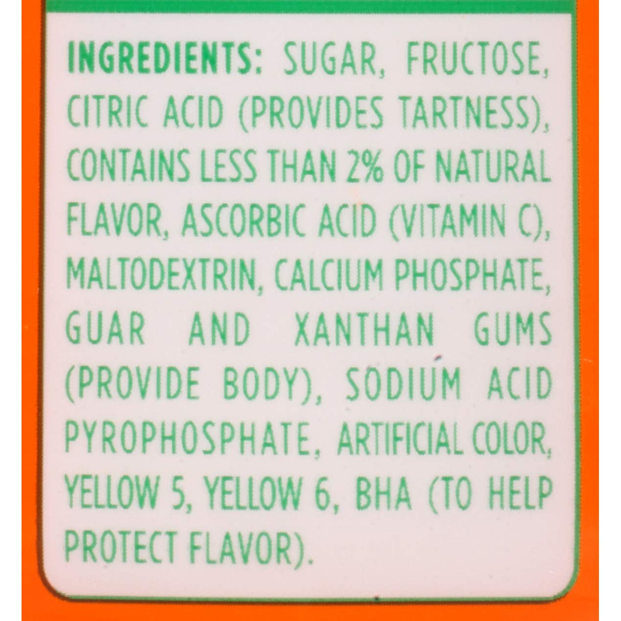 Orange Sweetened Powdered Drink Mix 1 Count 20 Oz Canister