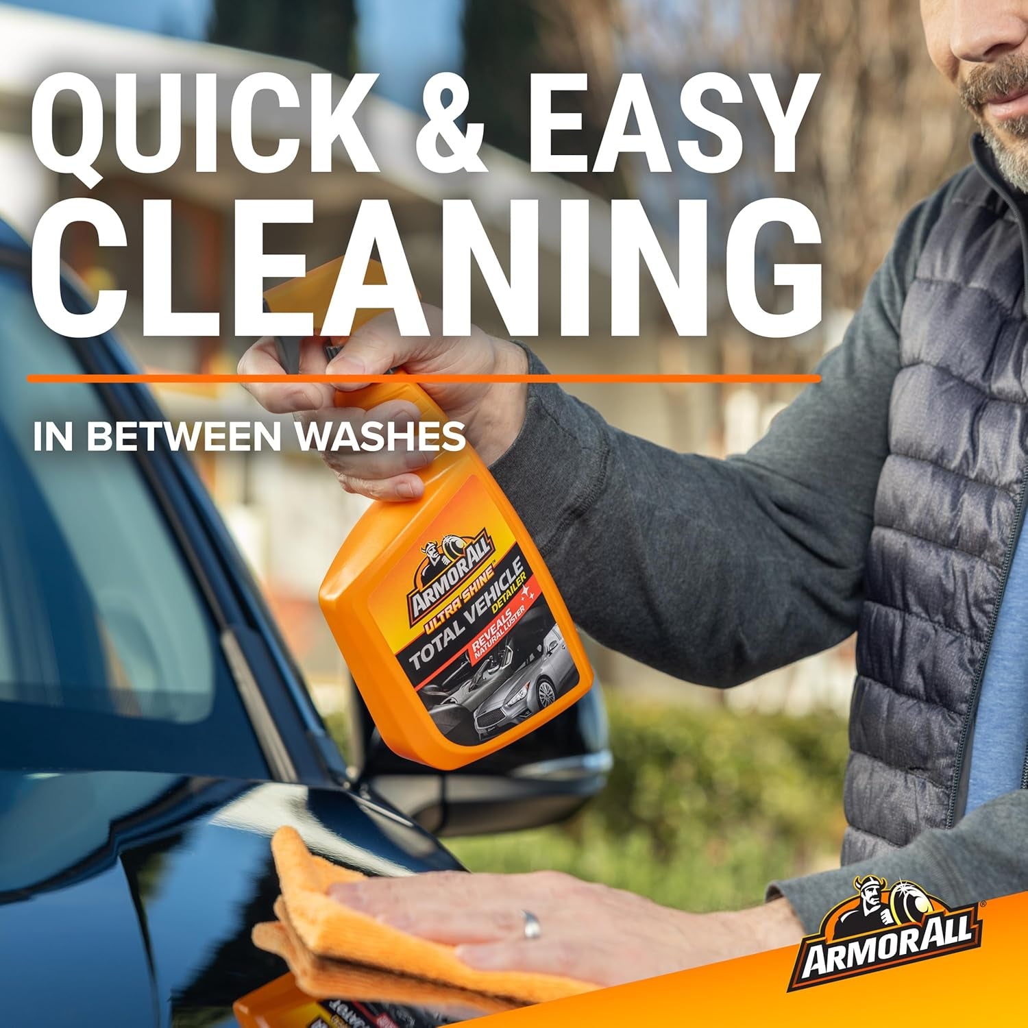 Ultra Shine Total Vehicle Detailer by , Car Detailer Spray for Interior and Exterior Use, 22 Fl Oz