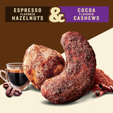 Nut Duos, Flavored Nuts Snack Pack - Cocoa Cashews & Espresso Hazelnuts 5Oz