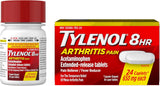 8 Hour Arthritis Pain Relief Extended-Release Tablets, 650 Mg Acetaminophen, Joint Pain Reliever & Fever Reducer Medicine, Oral Pain Reliever for Arthritis & Joint Pain, 24 Count