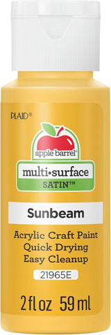 Multi Surface Acrylic Paint, 2 Oz, Sunbeam 2 Fl Oz