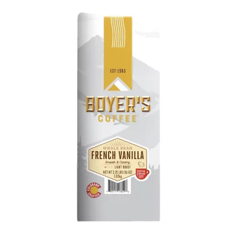 Boyer'S Coffee Whole Bean French Vanilla, 36 Oz.