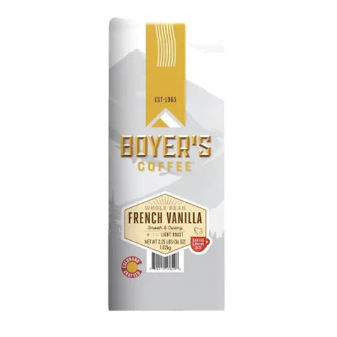 Boyer'S Coffee Whole Bean French Vanilla, 36 Oz.