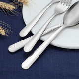 36-Piece Stainless Steel Silverware Set, 5.9" Tea Spoons, Durable Small Spoons, Cost-Effective for Home, Kitchen, Restaurant - Mirror Polished, Dishwasher Safe