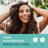Lightweight Curls + Flaxseed Shampoo, Paraben Free, Silicone Free, 13 Fl Oz,Green