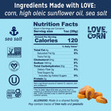 Sea Salt | Delicious Crunchy Corn Natural Snack | 4 Ounce X 1 Bag | Non-Gmo, Low-Sugar, Gluten-Free, Plant Based, Vegan, Low Sugar
