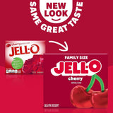 Cherry Artificially Flavored Gelatin Dessert Mix, Family Size, 6 Oz Box
