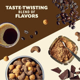 Nut Duos, Flavored Nuts Snack Pack - Cocoa Cashews & Espresso Hazelnuts 5Oz