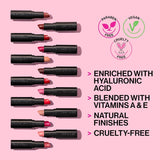 Mega Last Matte Lip Color, Semi Matte Hyaluronic Acid Infused, Long Lasting Full Coverage for a Nourishing Pout, Cruelty-Free & Vegan - Never Nude