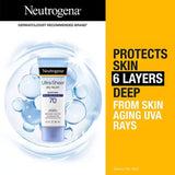 Neutrogena Ultra Sheer Dry-Touch Sunscreen Lotion, SPF 70, 3 Oz., 3 Pk.