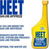 Water Remover & Premium Gas Line Antifreeze, Removes Water from Fuel System, Prevents Gas-Line Freezing, Winter Fuel Additive for Fast Cold Weather Starts, 12 Fl. Oz.
