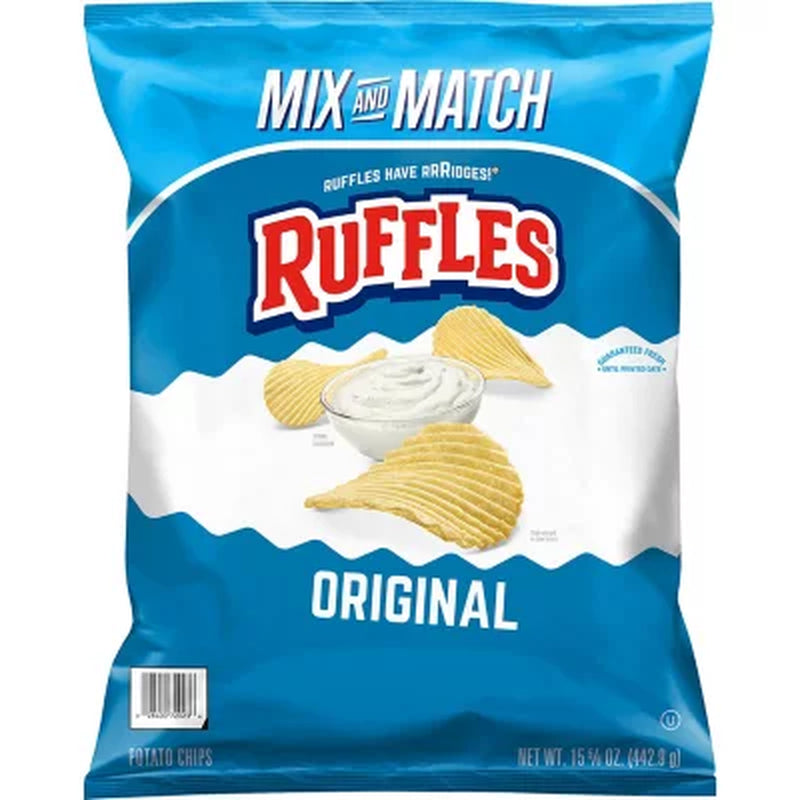 Ruffles Original Potato Chips,15.625 Oz.