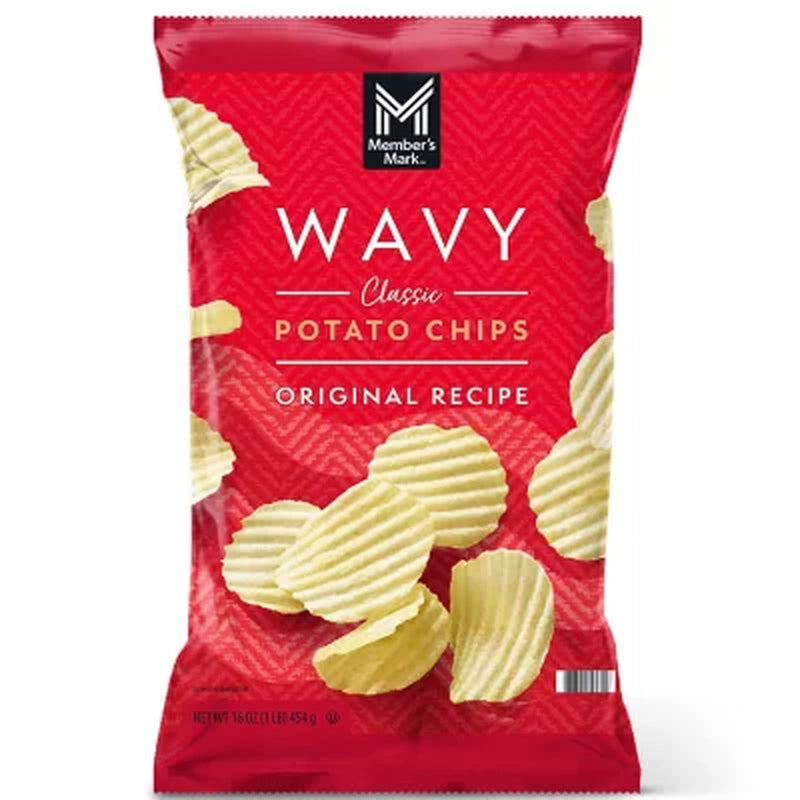 Member'S Mark Wavy Potato Chips, 16 Oz.