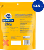 Dentastix Chewy Chunx Large Dog Dental Treats Chicken Flavor, 13.5 Oz. Bag