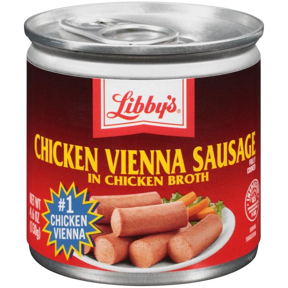 Chicken Vienna Sausage in Chicken Broth, Canned Sausage, 4.6 OZ