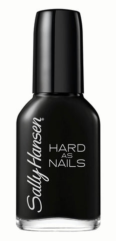 Hard as Nails, Black Heart, Long Lasting, Chip Resistant, Opaque, Shiny Black Nail Polish