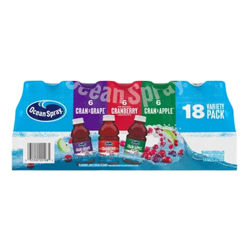 Ocean Spray Juice Drink Variety Pack 10 Fl. Oz., 18 Pk.