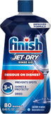 Jet-Dry Dishwasher Rinse Aid, Compatible with Dishwasher Detergent, Prevents Spots & Residues, Dries, Shine & Protects, 8.45 Oz, 80 Washes.
