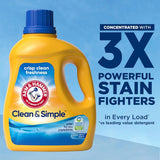 Clean & Simple, 77 Loads Liquid Laundry Detergent, 100.5 Fl Oz