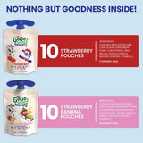 Gogo Squeez Yogurtz Strawberry and Strawberry Banana, 3 Oz., 20 Ct.