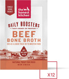 Daily Boosters: Instant Beef Bone Broth with Turmeric for Dogs, 3.5G Sachets, Pack of 12