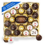 Collection, 24 Count, Premium Gourmet Assorted Hazelnut Milk Chocolate, Dark Chocolate and Coconut, 9.1 Oz