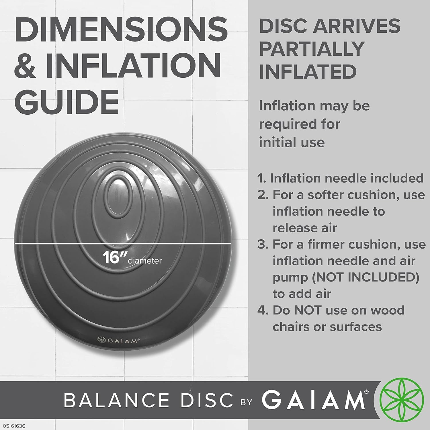 Balance Disc Wobble Cushion Stability Core Trainer for Home or Office Desk Chair & Kids Alternative Classroom Sensory Wiggle Seat